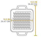 LODGE 11" Sq Grill Topper Cast Iron Chef Style [3] ***