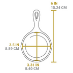 LODGE Mini Skillet 3.5" Seasoned Cast Iron [12]