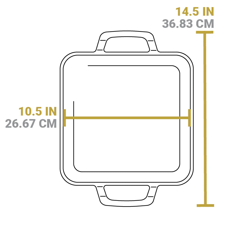 LODGE 15" x 11" Chef Style Square Griddle [3] ***