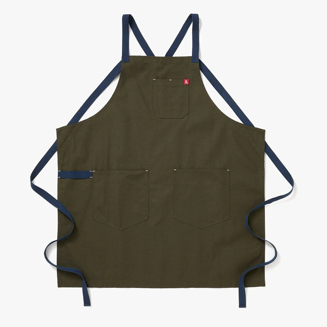 All Day Crossback Apron, Olive