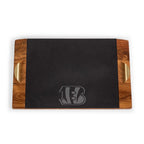 PIC Covina Acacia & Slate Serving Tray CINCINNATI BENGALS Picnic Time [3]