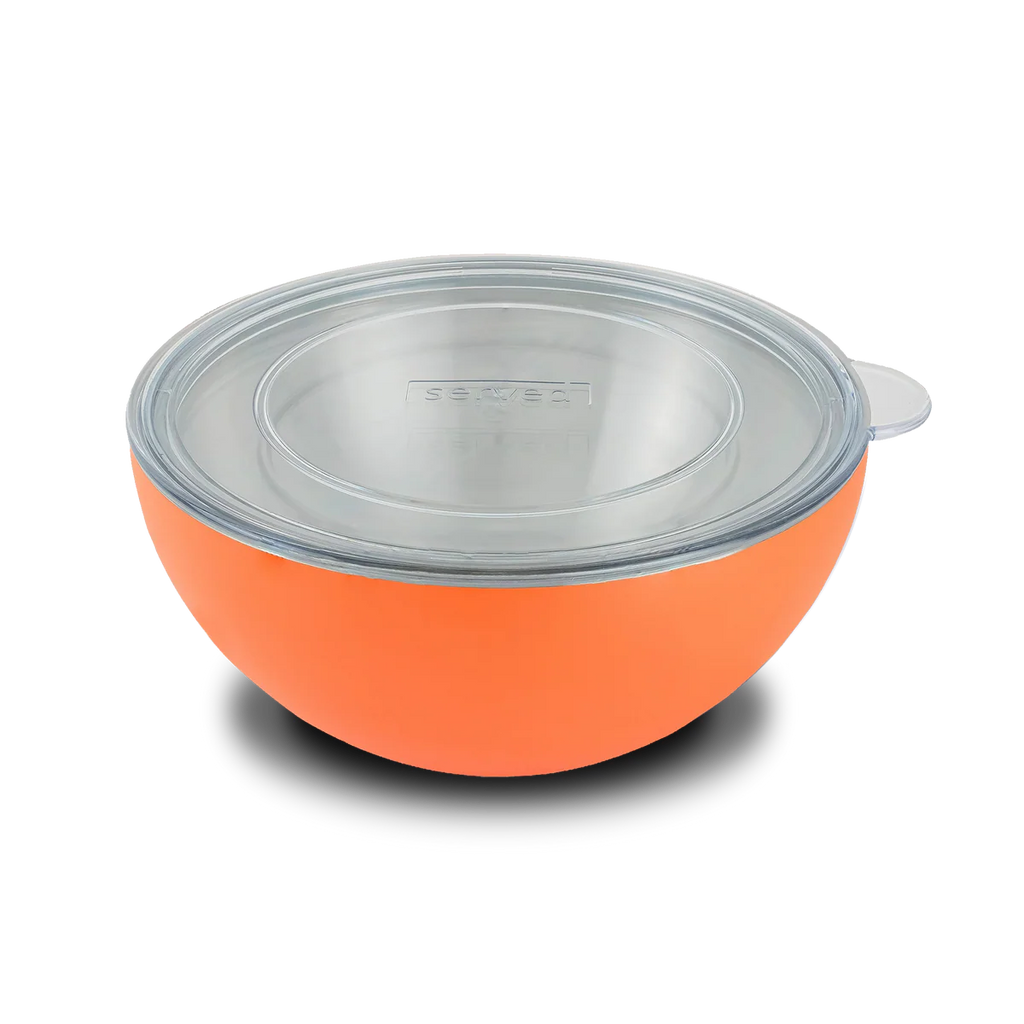 SER LG Serving Bowl w/ lid TANGERINE SERVED [3]