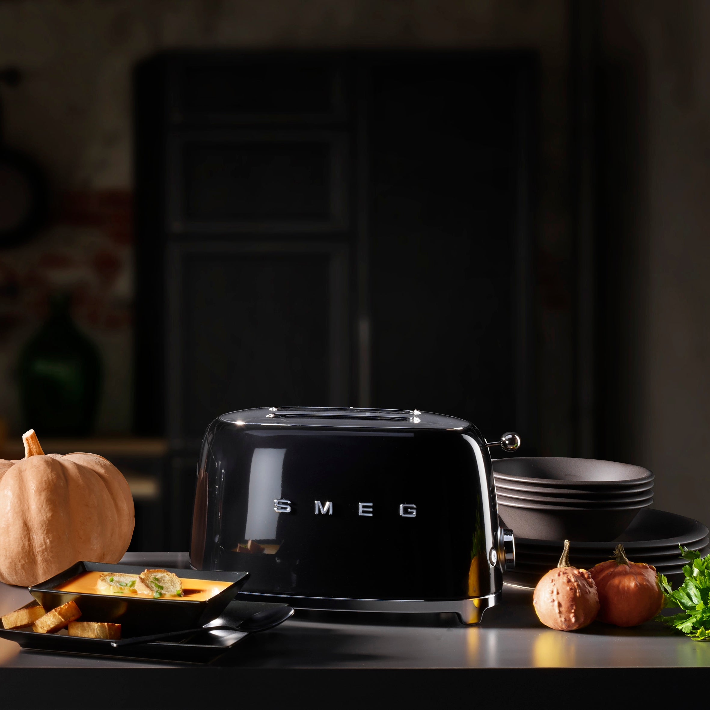 SMEG 2-Slice Toaster, Black