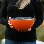 SER LG Serving Bowl w/ lid TANGERINE SERVED [3]