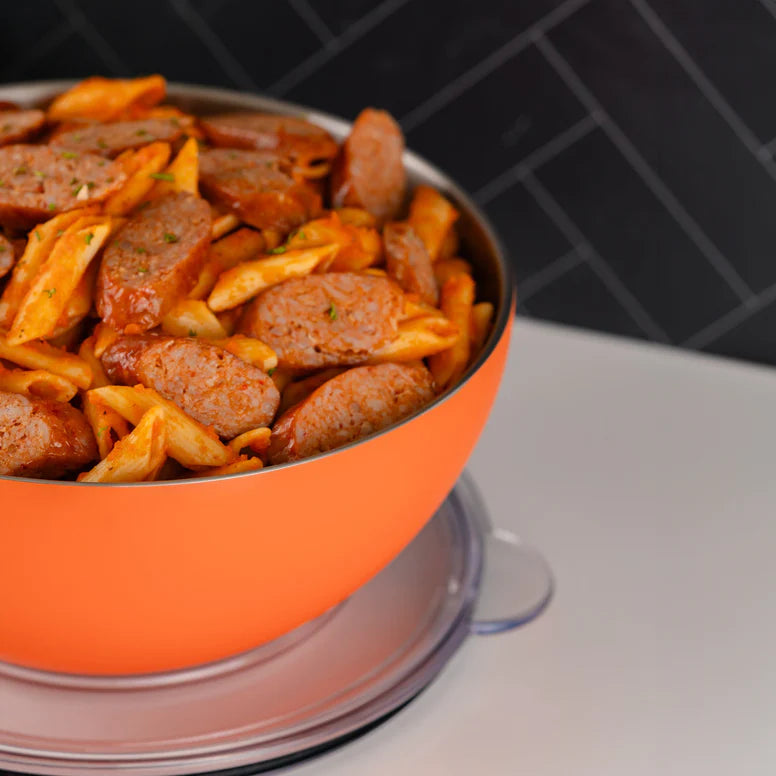 SER LG Serving Bowl w/ lid TANGERINE SERVED [3]