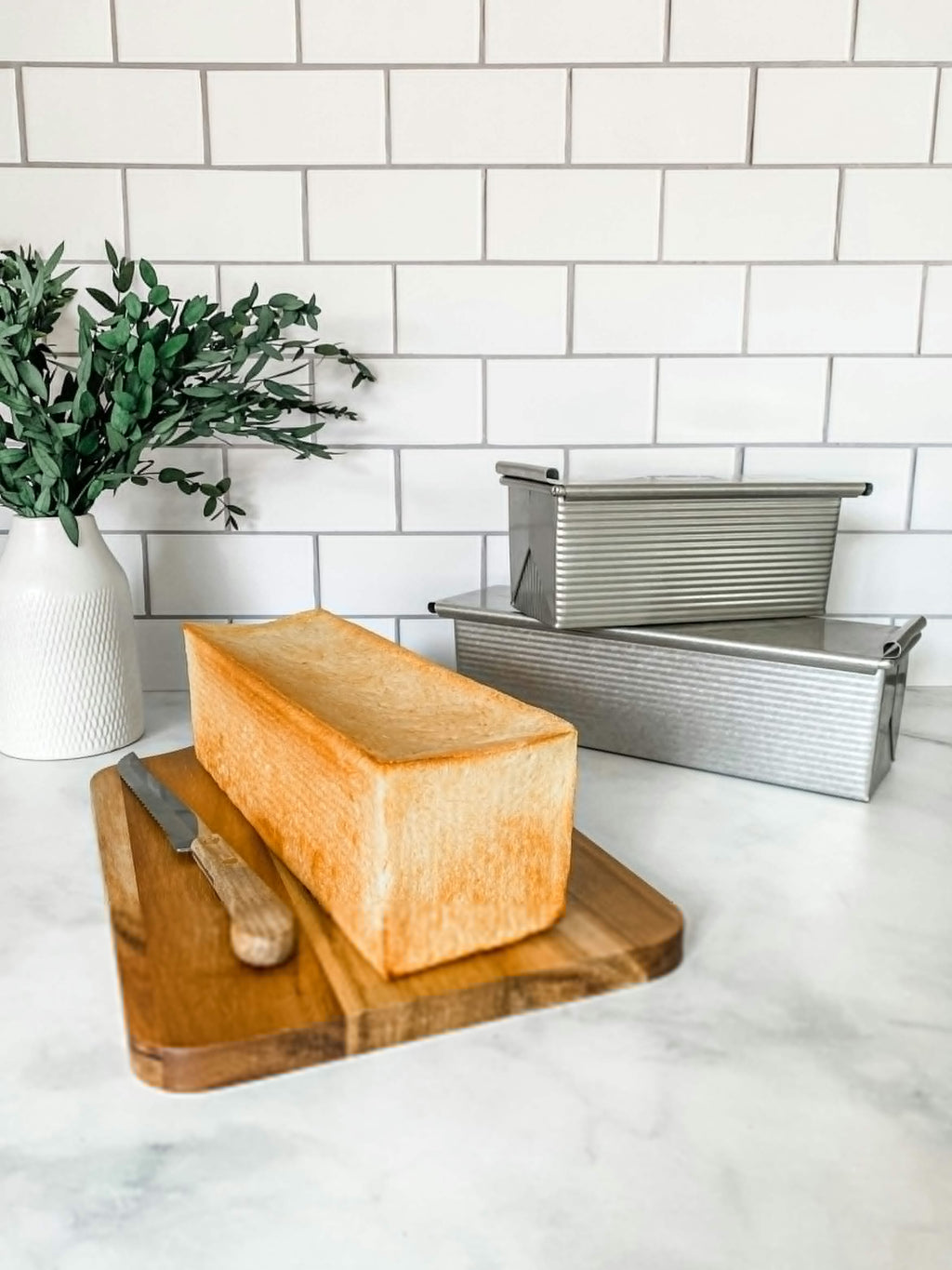 USA PAN Large Pullman Loaf Pan & Cover 13"x4"x4" [3]