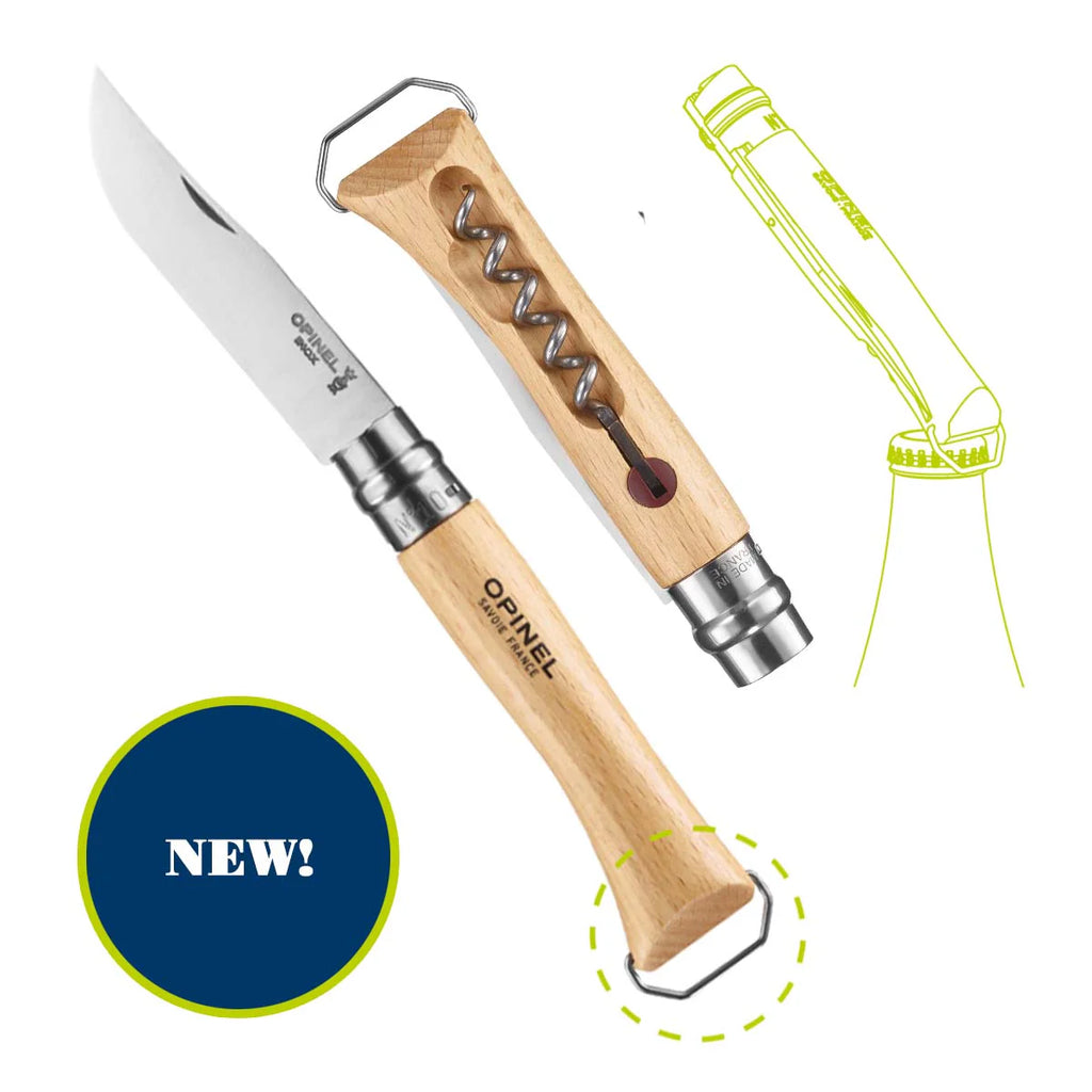 OPI N°10 Corkscrew Knife w Bottle Opener [6] OPINEL