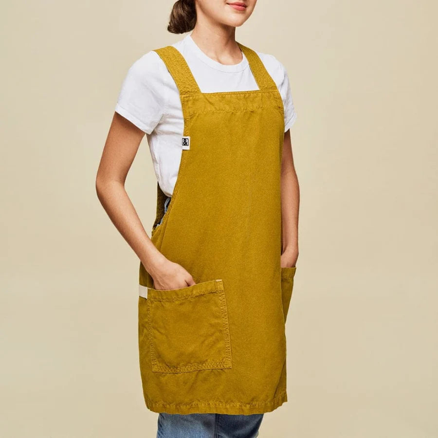 Smock Apron, Yuzu Yellow