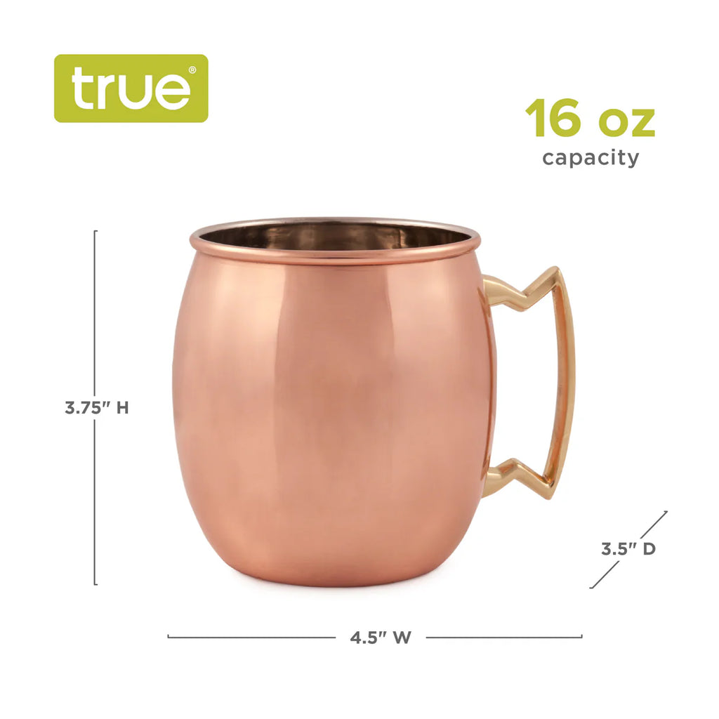 TRUE Moscow Mule: Copper Cocktail Mugs (Set/2) TRUE BRANDS
