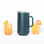 SER 2L Pitcher w/ lid BLACK - CAVIAR SERVED [6]