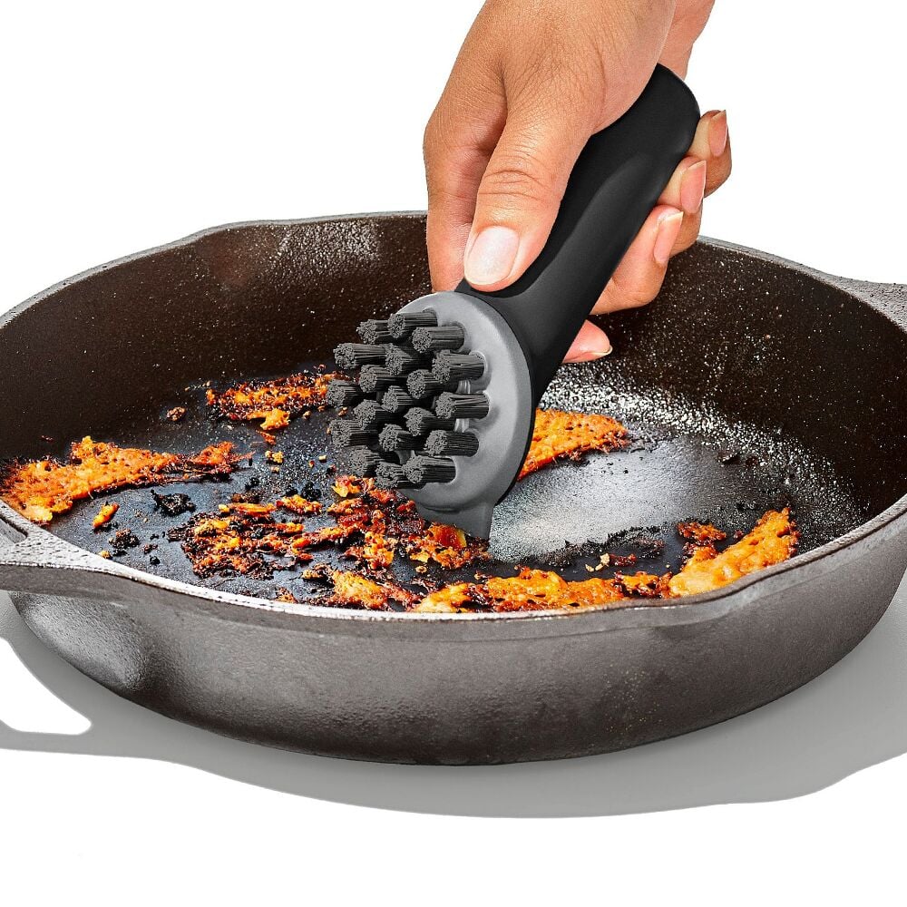 OXO Cast Iron Pan Brush [6]