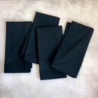 Recycled Cotton Napkins, BLACK