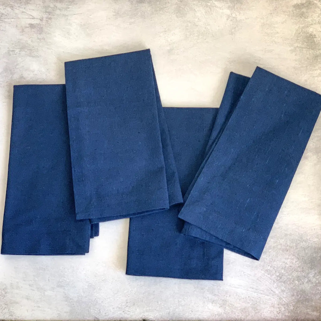 Recycled Cotton Napkins, INDIGO