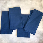 Recycled Cotton Napkins, INDIGO