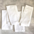 Recycled Cotton Napkins, WHITE
