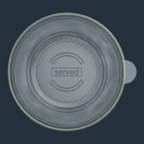 SER LG Serving Bowl w/ lid BLUE - BERRY SERVED [3]
