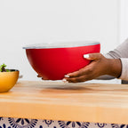 SER LG Serving Bowl w/ lid RED - STRAWBERRY SERVED [3]