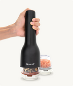 FIN Midnight Black USB Grinder II [4] w/ 1 FinaPod + 1 Peppercorn Pod FINAMILL